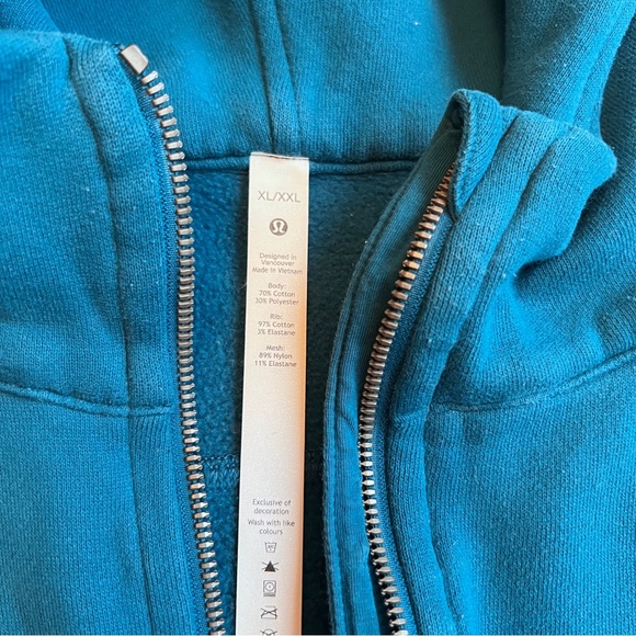 Lululemon  2021 cuba Oversized 1/2 Zip Hoodie Blue Borealis EUC XL/XXL - Picture 5 of 16